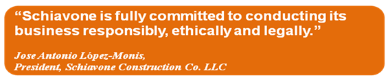 Ethics and Compliance at Schiavone Construction